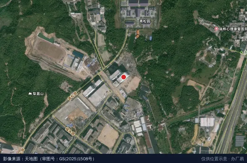 珠海市海洋电子信息产业园(香洲)卫星位置示意图