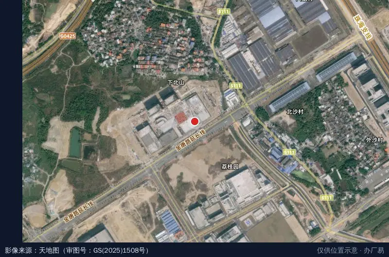 港湾10号·北沙三生产业园(一期)卫星位置示意图