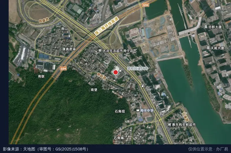 南湾LOFT数字化产业园卫星位置示意图