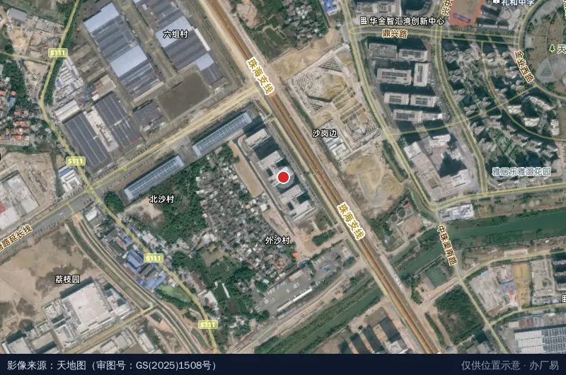 港湾5号·人工智能与机器人产业园(A区)(建设中)卫星位置示意图