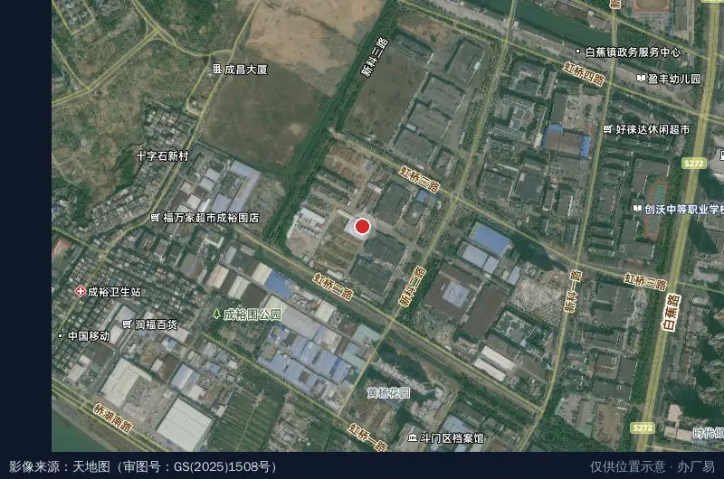 珠海市鑫华众创新科技园卫星位置示意图