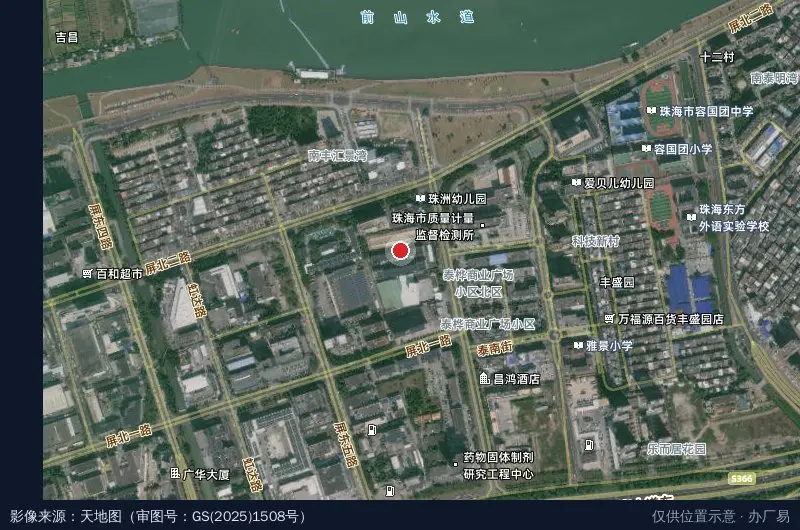 珠洲产业园卫星位置示意图