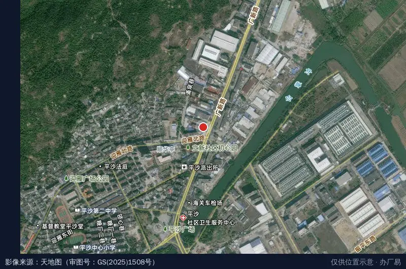 珠海经济技术开发区通乐包装厂卫星位置示意图