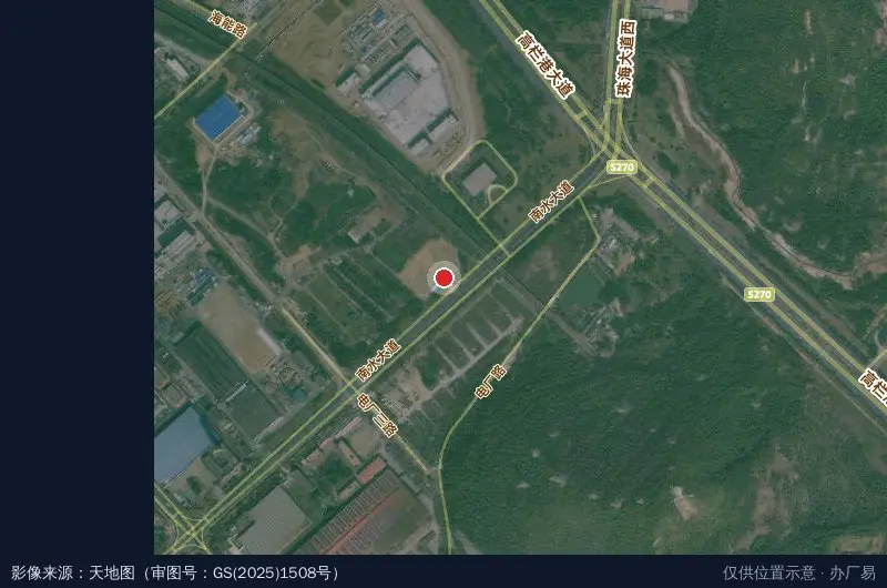 珠海经开区安全技能实训基地卫星位置示意图