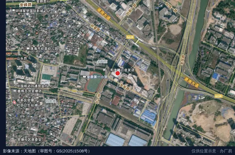 港湾3号·总部经济园卫星位置示意图