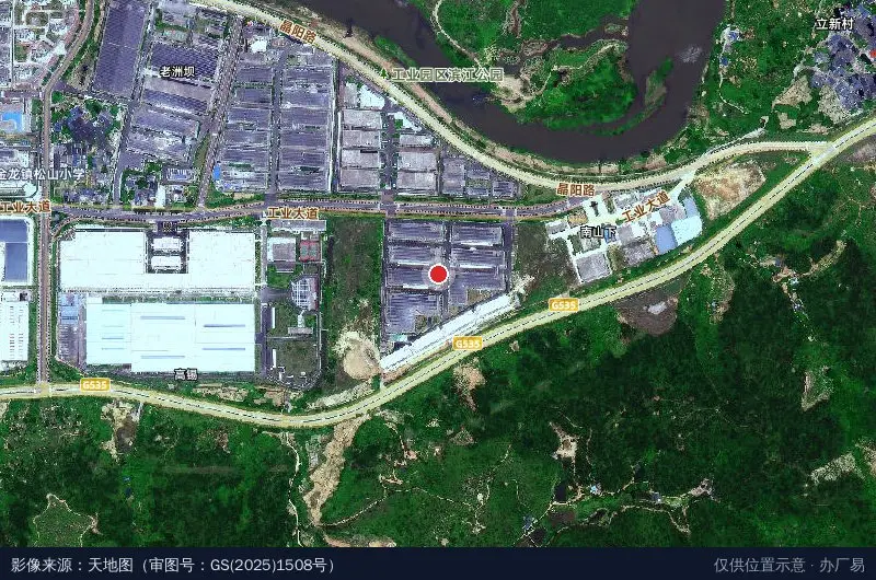 全南5G智能产业园卫星位置示意图