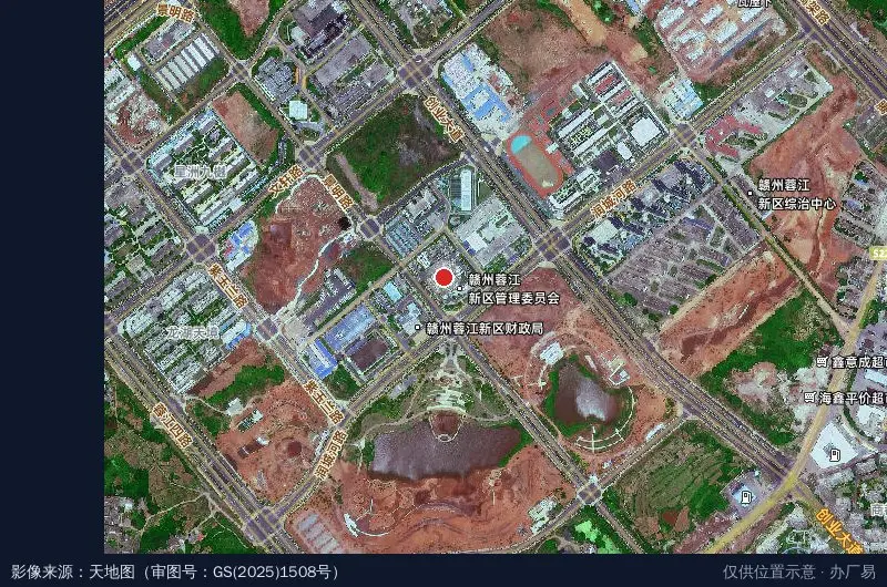 蓉江新区卫星位置示意图