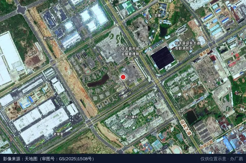 信丰5G产业园卫星位置示意图