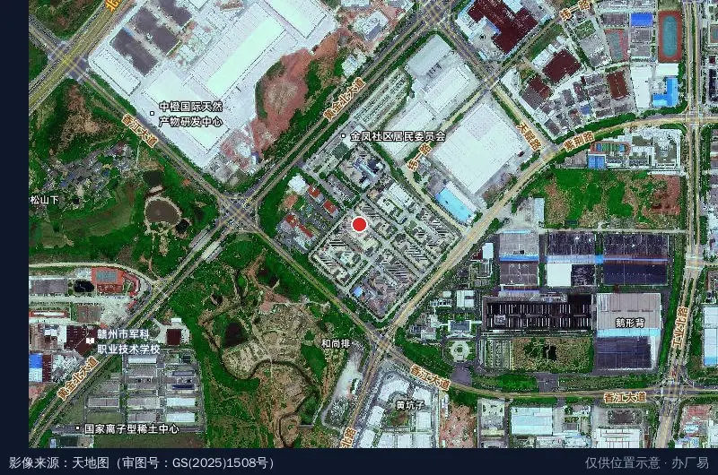 香江科技园卫星位置示意图