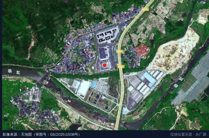 江西供销(全南)冷链物流园卫星位置示意图