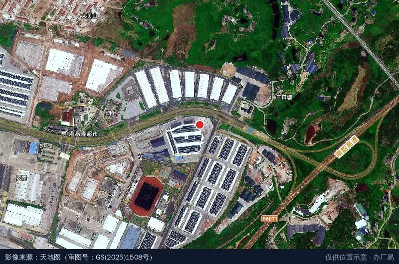 港智道智慧物流园1区卫星位置示意图