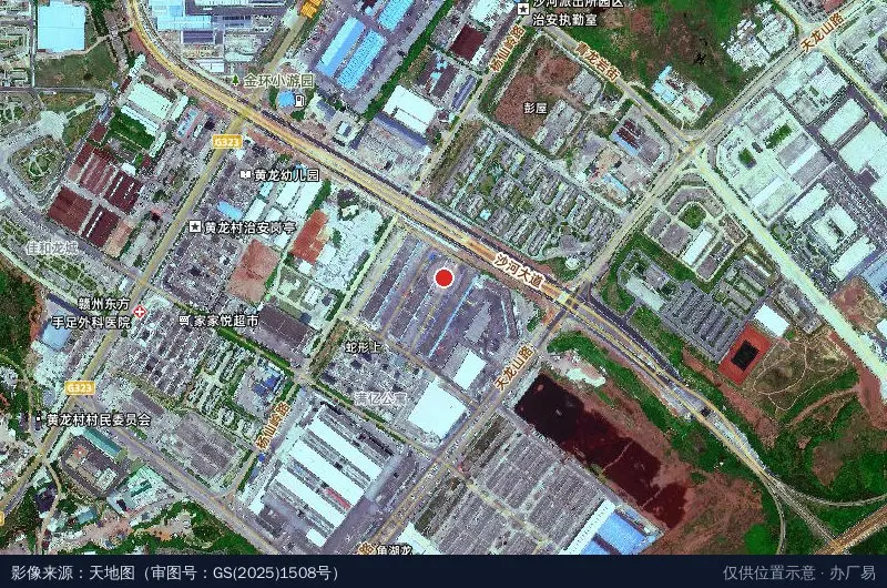 德坤物流(赣州运营分拨中心)卫星位置示意图