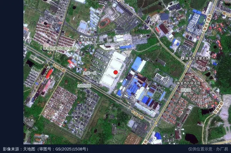 瑞金经开区红土地物流园卫星位置示意图