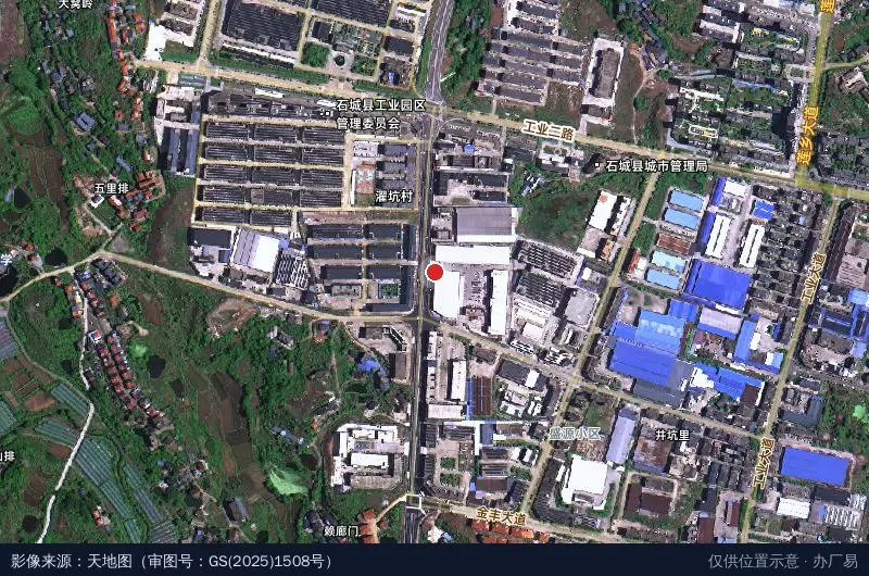 石城县易达物流园卫星位置示意图