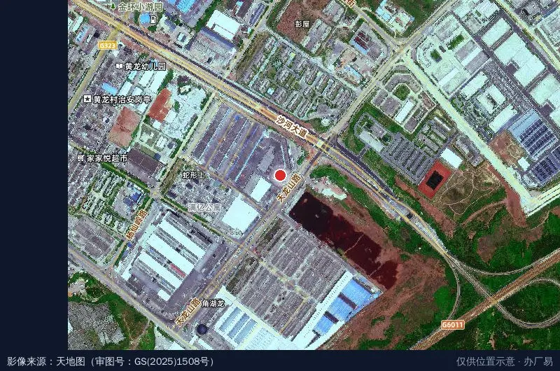 华东城现代综合物流园卫星位置示意图