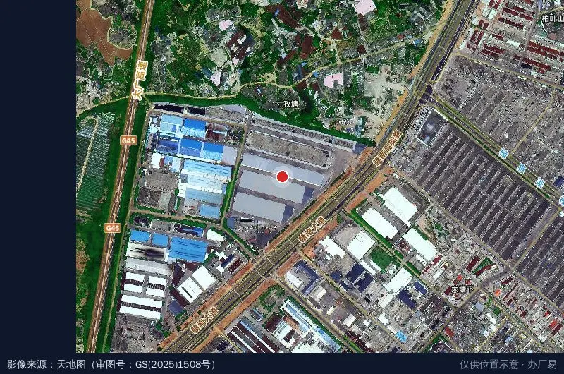 南康红土地物流园卫星位置示意图