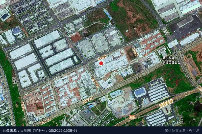 深赣共建产业园卫星位置示意图