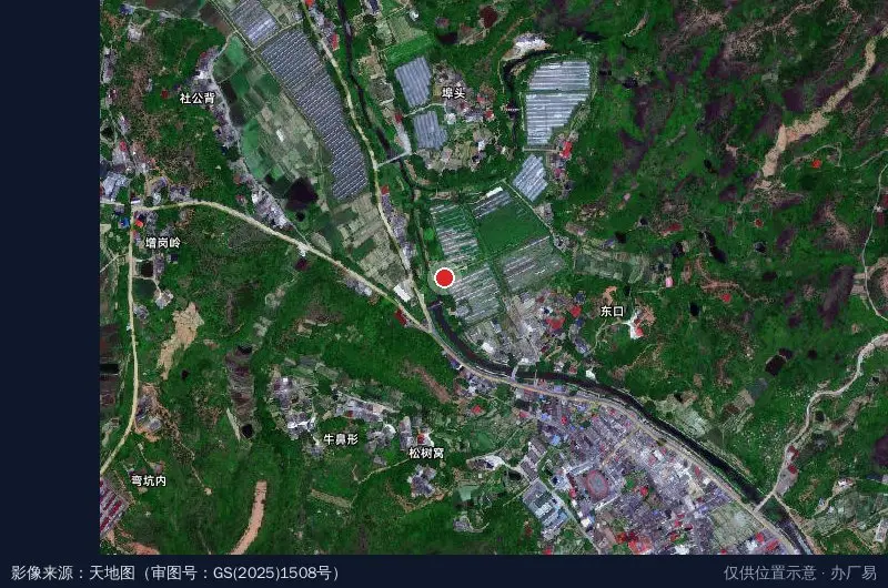 江西社富香瓜产业园卫星位置示意图