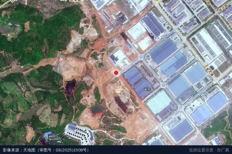 安远乐和产业园卫星位置示意图
