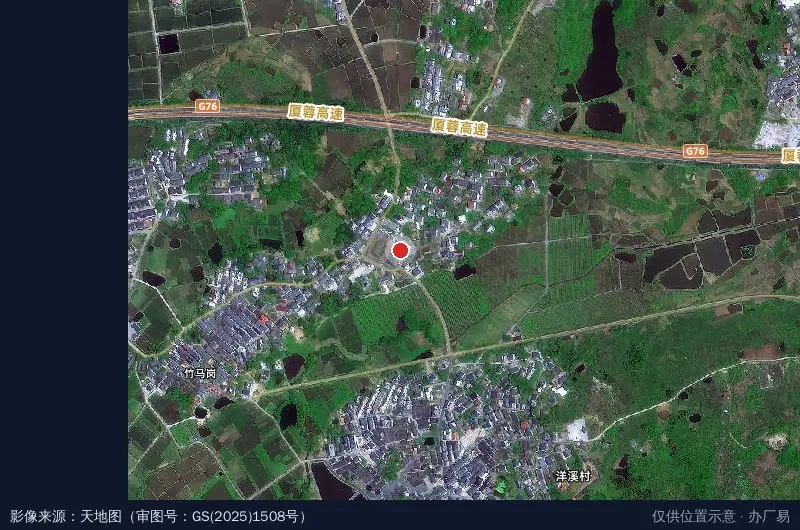 中国瑞墨文化产业园卫星位置示意图