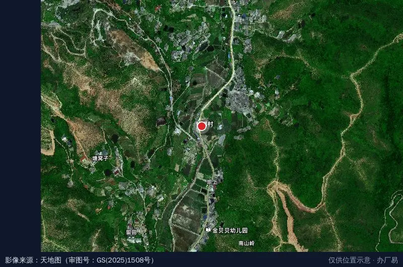 经开区湖边镇蛤湖村村民委会卫星位置示意图
