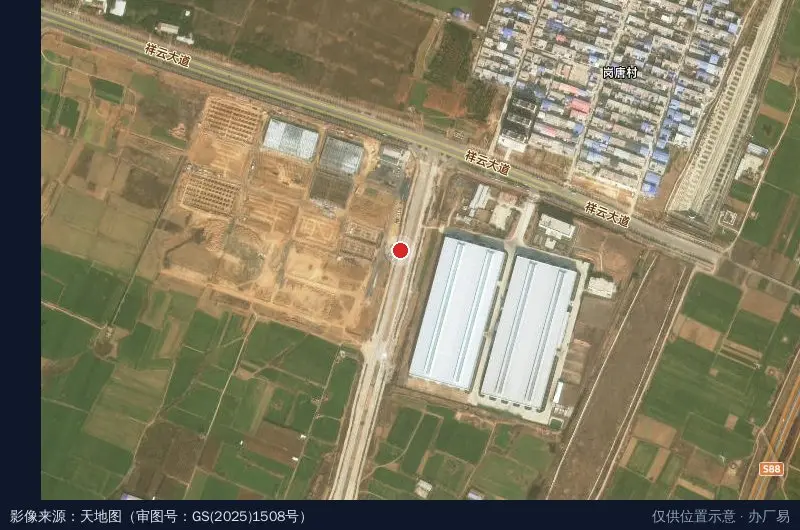 禹州市新材料产业园卫星位置示意图
