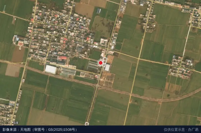 霍庄中心村社火戏剧产业基地卫星位置示意图