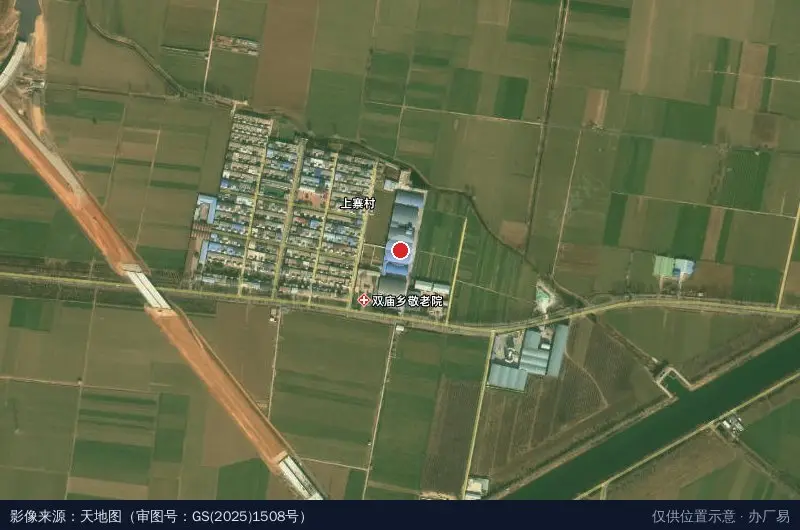 双庙乡西工业园区卫星位置示意图