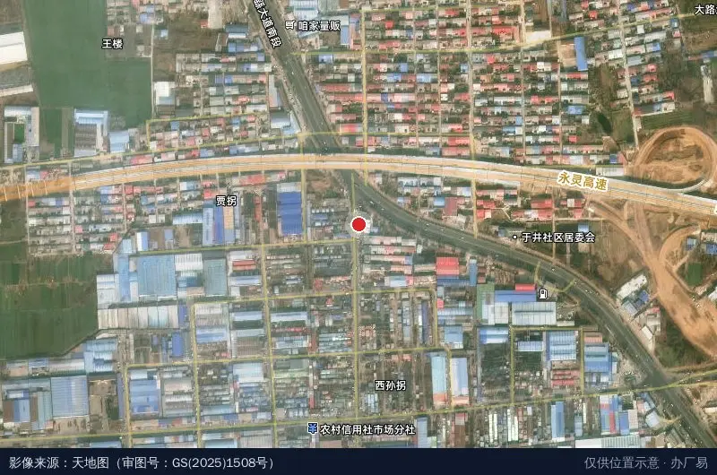 长葛市智能装配式建筑产业园卫星位置示意图