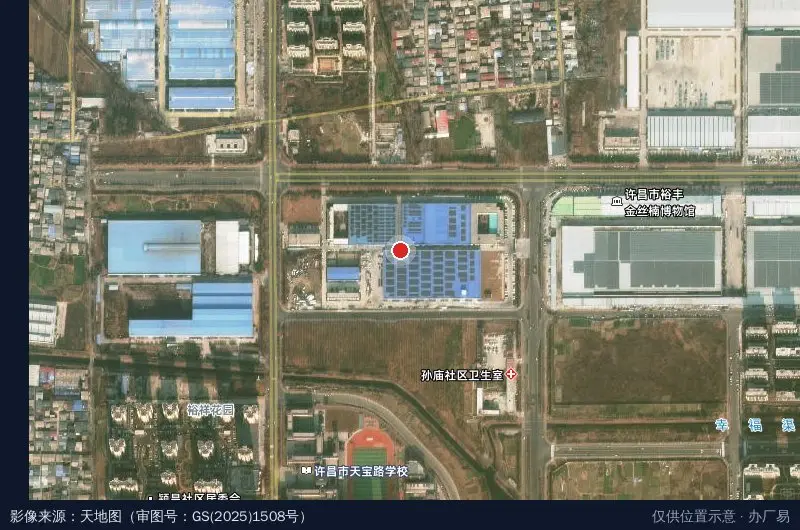 河南万里交科智能制造产业园卫星位置示意图
