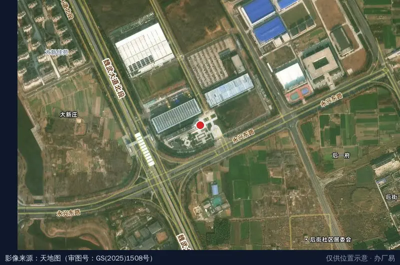 许继新能源产业园卫星位置示意图
