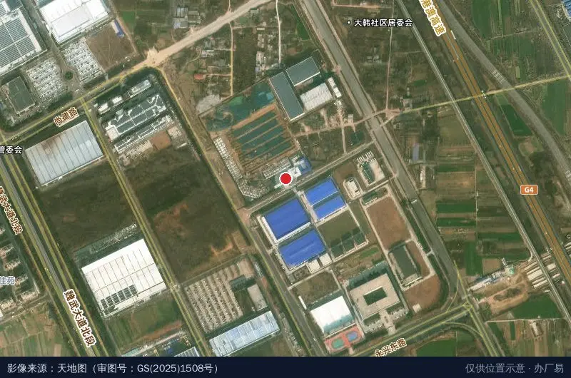 河南瑞尔电气智能电力装备产业园卫星位置示意图