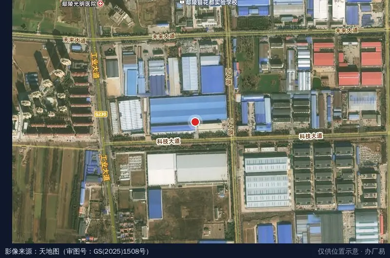 鄢陵智慧产业园区卫星位置示意图