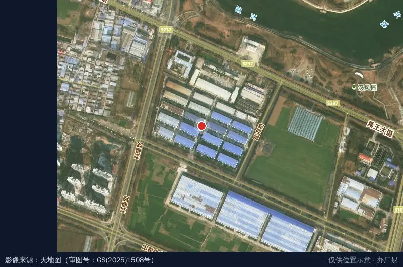 禹州市中小企业创业园卫星位置示意图