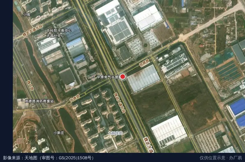 中继威尔智能车库产业园卫星位置示意图