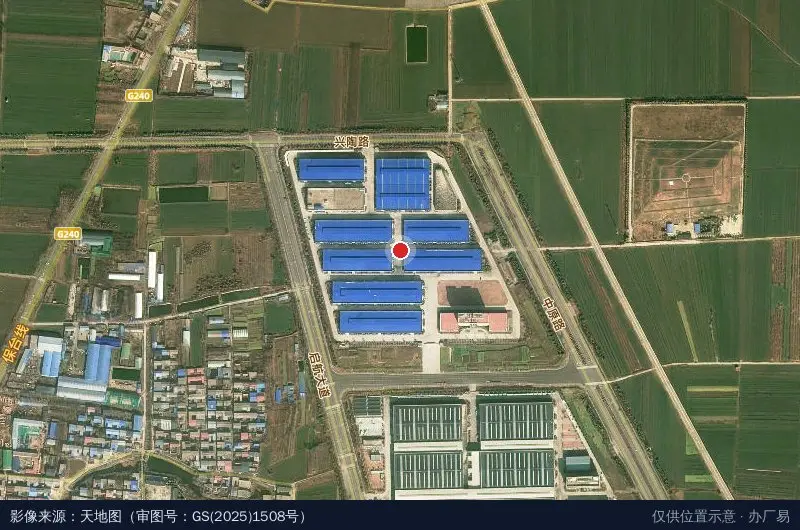 许昌环保装备和服务产业园卫星位置示意图