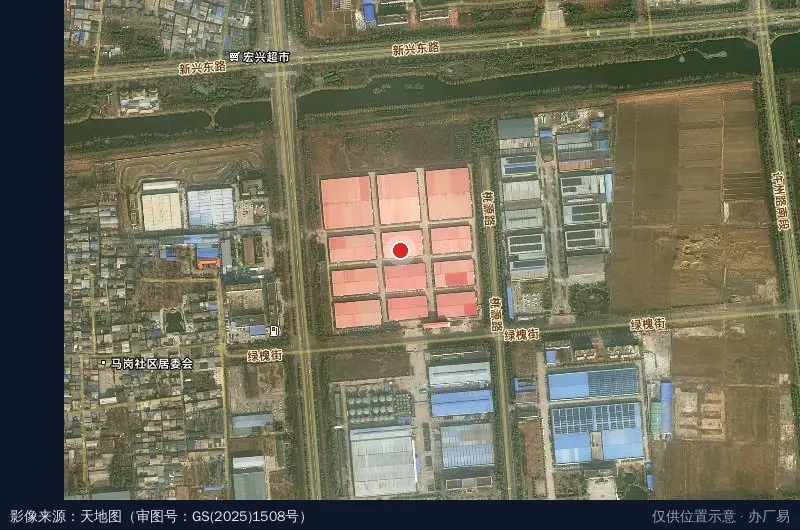 格罗科物流园卫星位置示意图