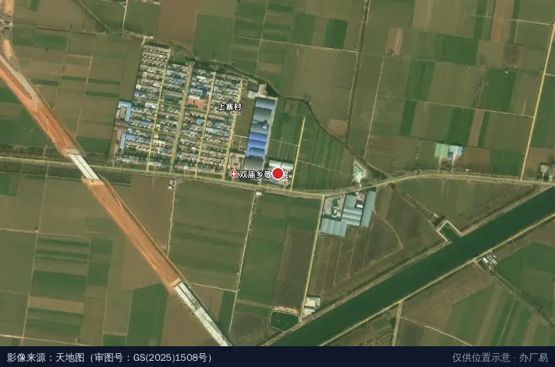 襄城县顺通农业艾草产业园卫星位置示意图