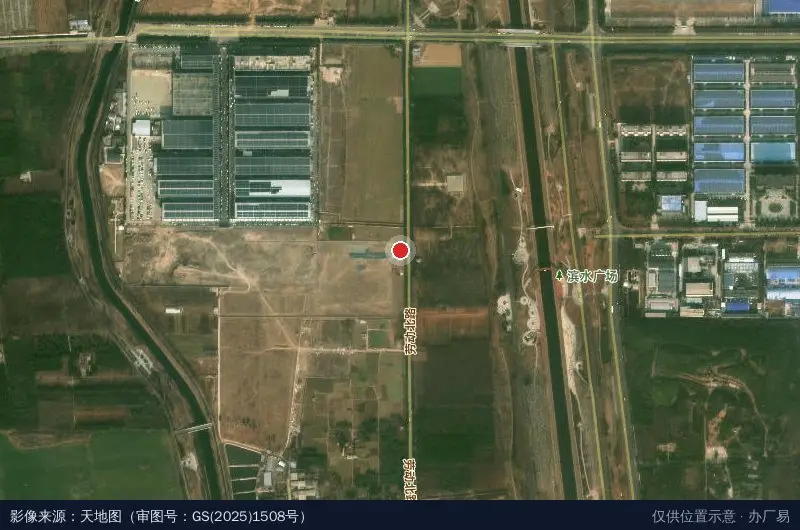 城乡融合共同富裕产业园卫星位置示意图