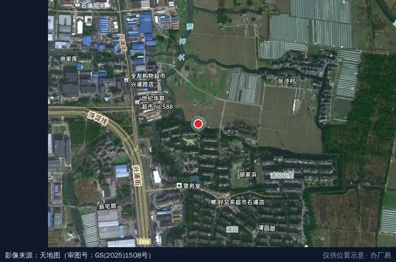 诺亚工业园卫星位置示意图