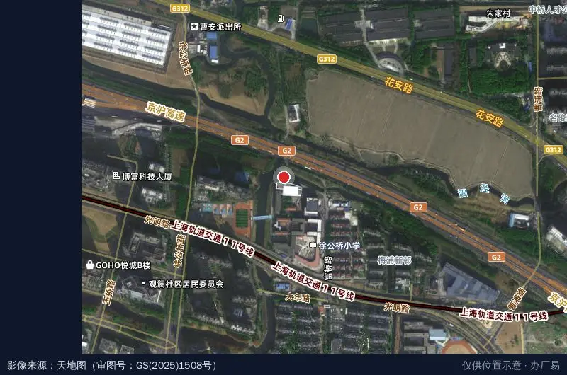 花桥国际商务城卫星位置示意图