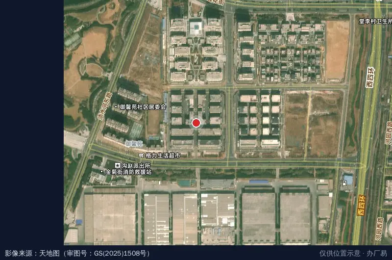 郑州亿达科技新城卫星位置示意图
