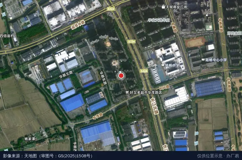 中邦MOHO·昆山卫星位置示意图