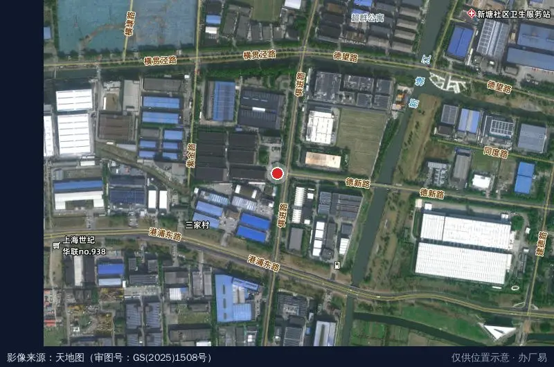 东翰智造科技园卫星位置示意图