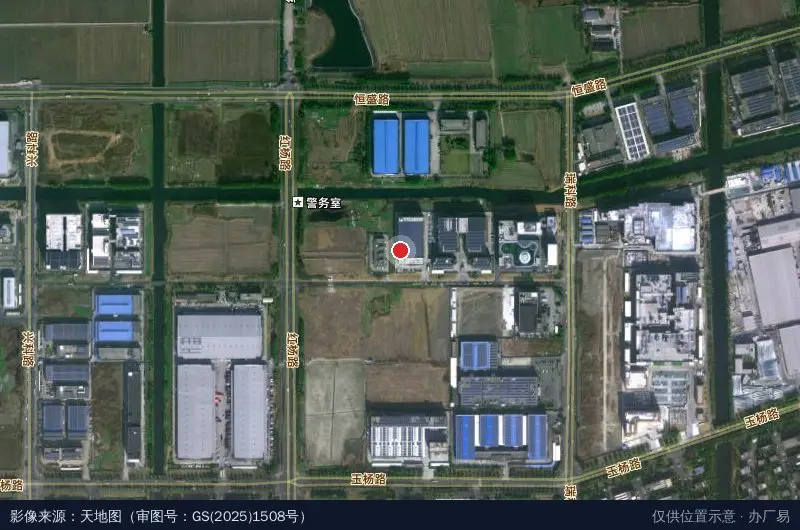 昆山中小企业科技园卫星位置示意图