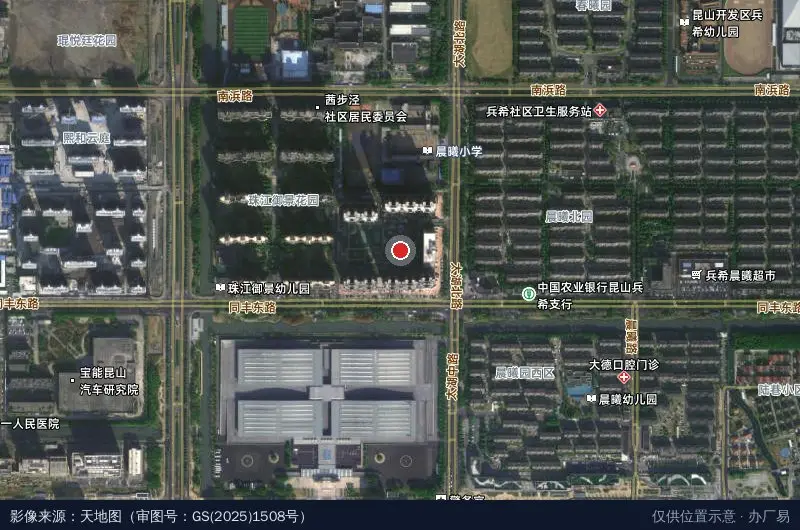 中航国际大厦卫星位置示意图