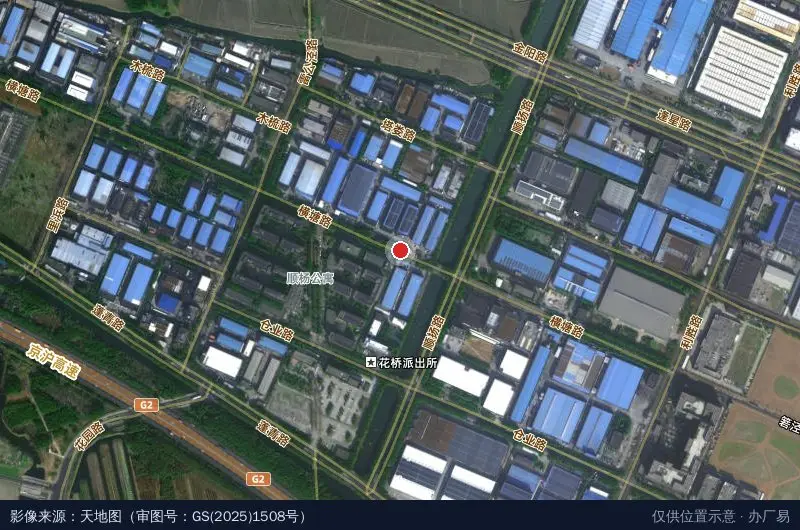 顺扬工业园区卫星位置示意图