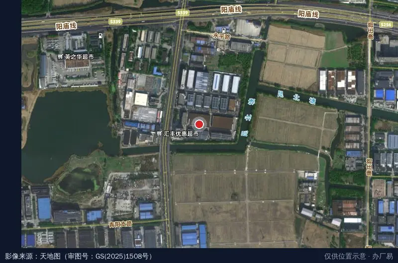 松港工业园(昆山园区)卫星位置示意图