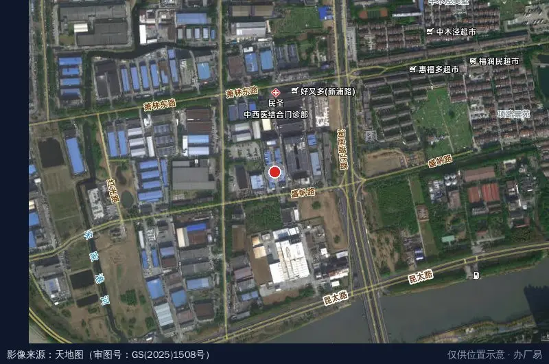 雷博工业区卫星位置示意图