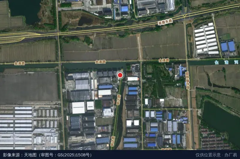 欣臻沁工业园区-东门卫星位置示意图